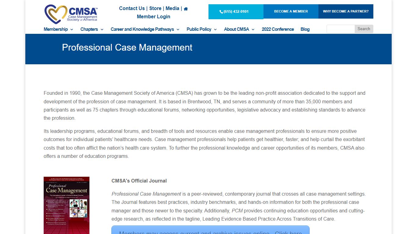 Professional Case Management - Case Management Society of America