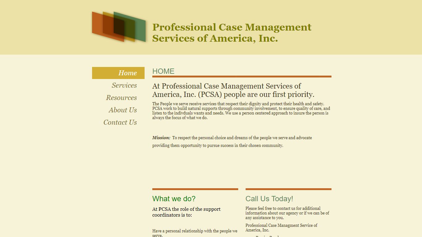 Professional Case Management Services of America, Inc. - Home